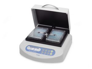 vibrating laboratory agitator / digital / microplate / heated