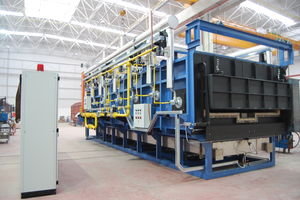hardening furnace / conveyor / roller / gas