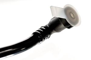 round plug / male / plastic / with large flange