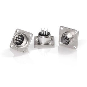 RF connector / DIN / circular / male