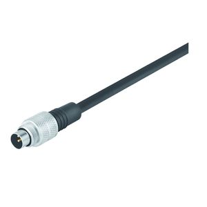 data connector / circular / male / PBT