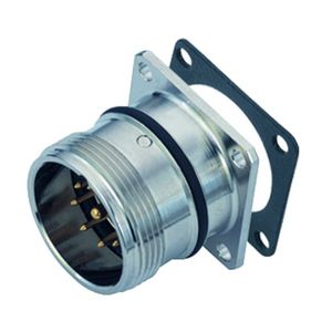 electrical power supply connector / circular / male / M23