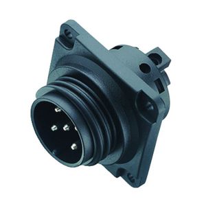 electrical power supply connector / circular / male / power