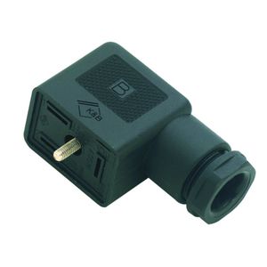 electrical power supply connector / rectangular / female / screw-locked