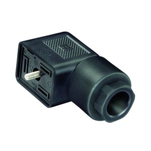 electrical power supply connector / rectangular / female / screw-locked