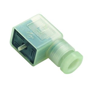 electrical power supply connector / rectangular / female / screw-locked