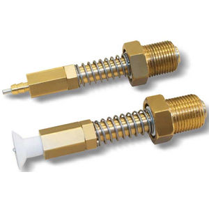 miniature vacuum cup holder / with built-in bushing / with plunger valve