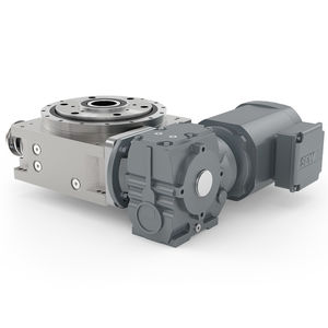 electric motor driven rotary indexing table / horizontal / cam / worm gear