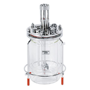 bench-top bioreactor / cooling / autoclavable / glass