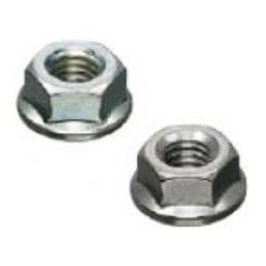 flange nut / hexagonal / steel