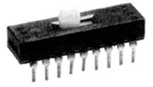 slide switch / single-pole / electromechanical