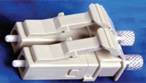 RF connector / fiber optic / LC / straight