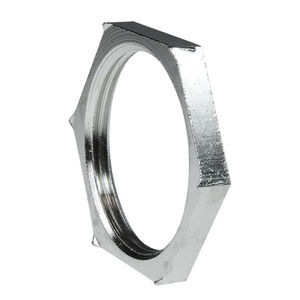 hexagonal locknut / brass / EMI