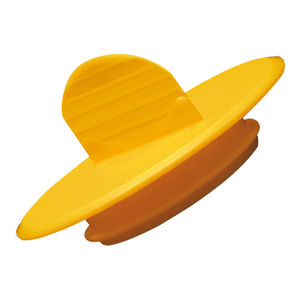 finned plug / flat / non-threaded / low-density polyethylene (LDPE)