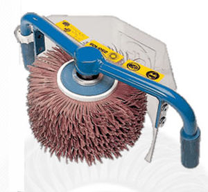 handheld sander-polisher / pneumatic / brush / lightweight