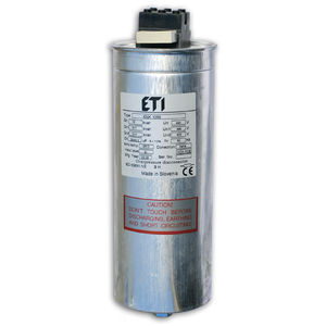 polypropylene film capacitor / cylindrical / power factor correction / dry