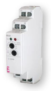 voltage monitoring relay / single-phase / DIN rail / time delay