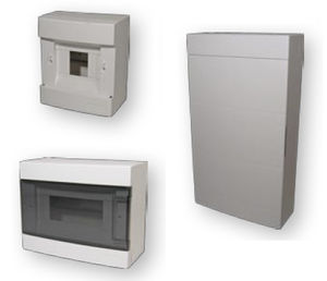 wall-mounted electrical enclosure / brass / circuit breaker