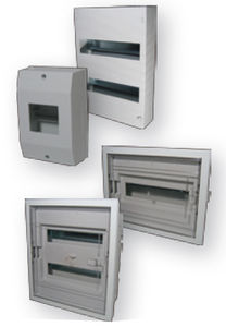 wall-mounted electrical enclosure / plastic / circuit breaker