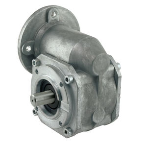 worm gear reducer / right-angle / hollow-shaft / for motors