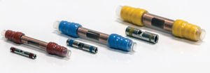 straight pin / brass / for electrical contacts