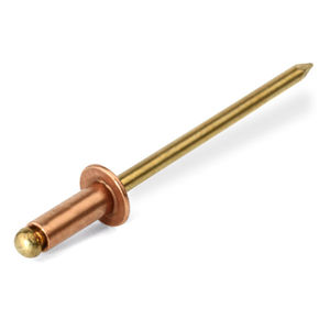 blind rivet / standard / dome head / copper