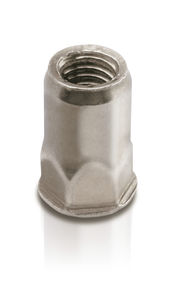 threaded insert / stainless steel / hexagonal / custom