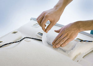acrylic adhesive tape / conductive / for automotive applications / for cables