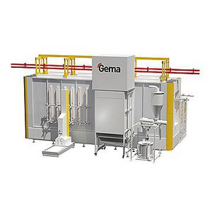 powder enamel coating booth