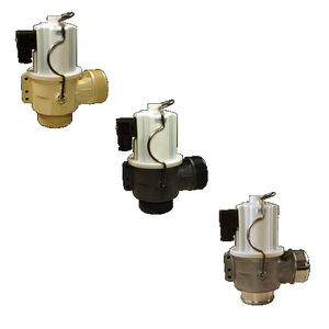 hot water valve / flange / threaded / stainless steel