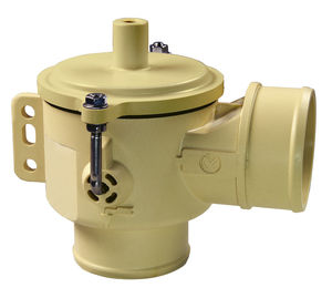 drain valve / stainless steel / in plastic / for vacuum