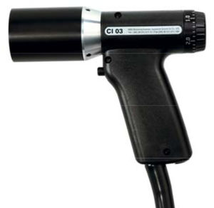 stud welding gun / hot air / manual / with piston