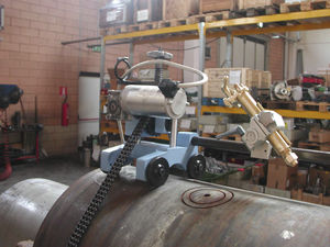 metal cutting machine / flame / pipe / CNC