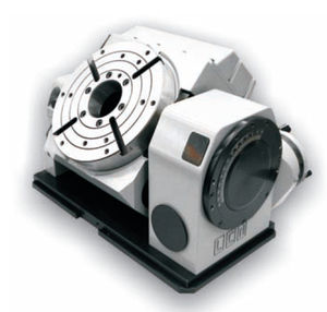 motor-driven rotary table / tilting / for machine tools / CNC