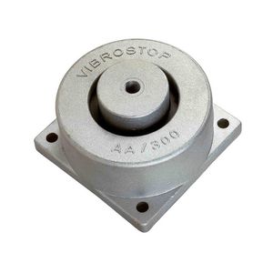 cylindrical anti-vibration mount / metal / rubber / for compressors