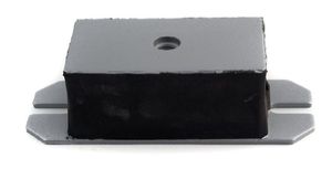 rectangular anti-vibration mount / rubber / metal / for blowers