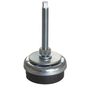 machine foot / rubber / anti-vibration / leveling