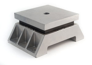 square anti-vibration mount / rubber / for heavy loads / spring damper