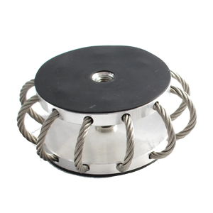 round anti-vibration mount / steel / for aeronautical applications / light-duty