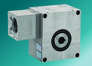 worm servo-gearbox / orthogonal / for servo motors