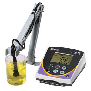 dissolved oxygen measuring instrument / temperature / laboratory / benchtop