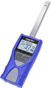 paper moisture meter / by resistivity measurement / with digital display / hand-held