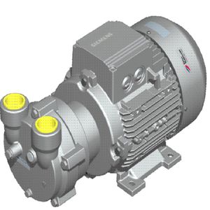 liquid ring vacuum pump / lubricated / single-stage / stainless steel