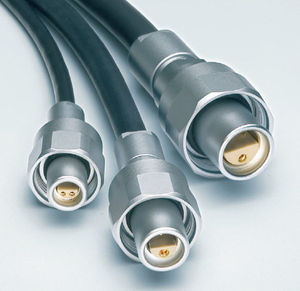 audio/video connector / coaxial / screw / single-pole