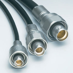 audio/video connector / fiber optic / screw / multipole