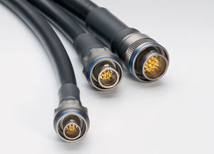audio/video connector / hybrid / fiber optic / circular