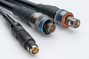 RF connector / DIN / circular / push-pull