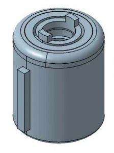 rotary damper / visco-elastic / barrel