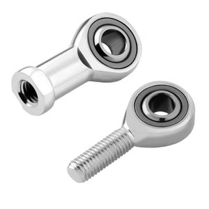 male-female rod end / female / steel / self-lubricating