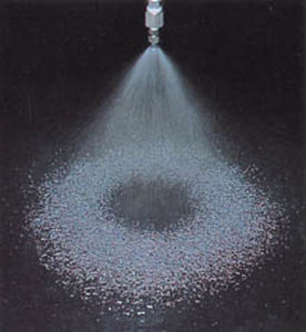 spraying nozzle / hollow-cone / for liquids / stainless steel
